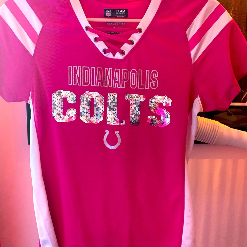 Colts shirt with silver sequins